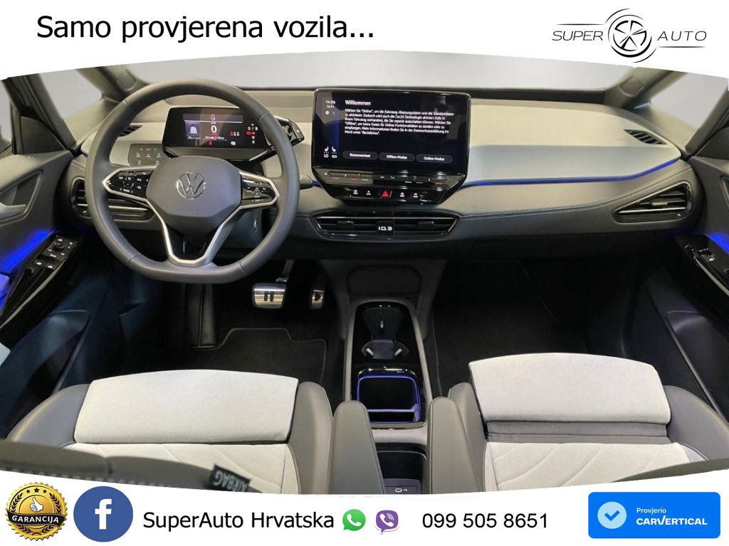 Volkswagen ID.3 Pro 62 kWh (204 KS) LED+GR SJED+ACC