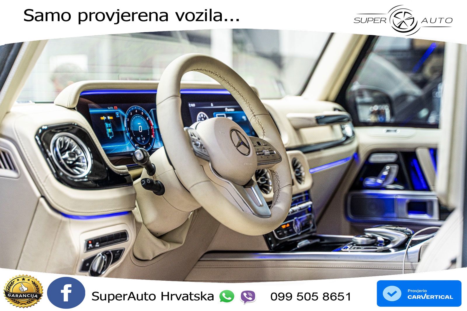 Mercedes AMG G 63 Long V8 (585 KS) 4MATIC 9G-TRONIC AMG SPEEDSHIFT TCT LED+GR SJED+ACC