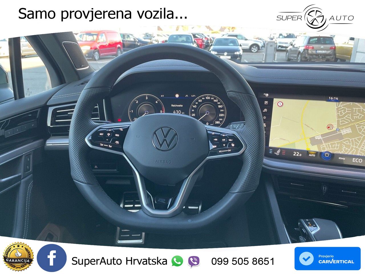 Volkswagen Touareg 3.0 V6 TDI (286 KS) 4MOTION Tiptronic R-Line ZRAČNI+ACC+GR SJED+KAM+PANO