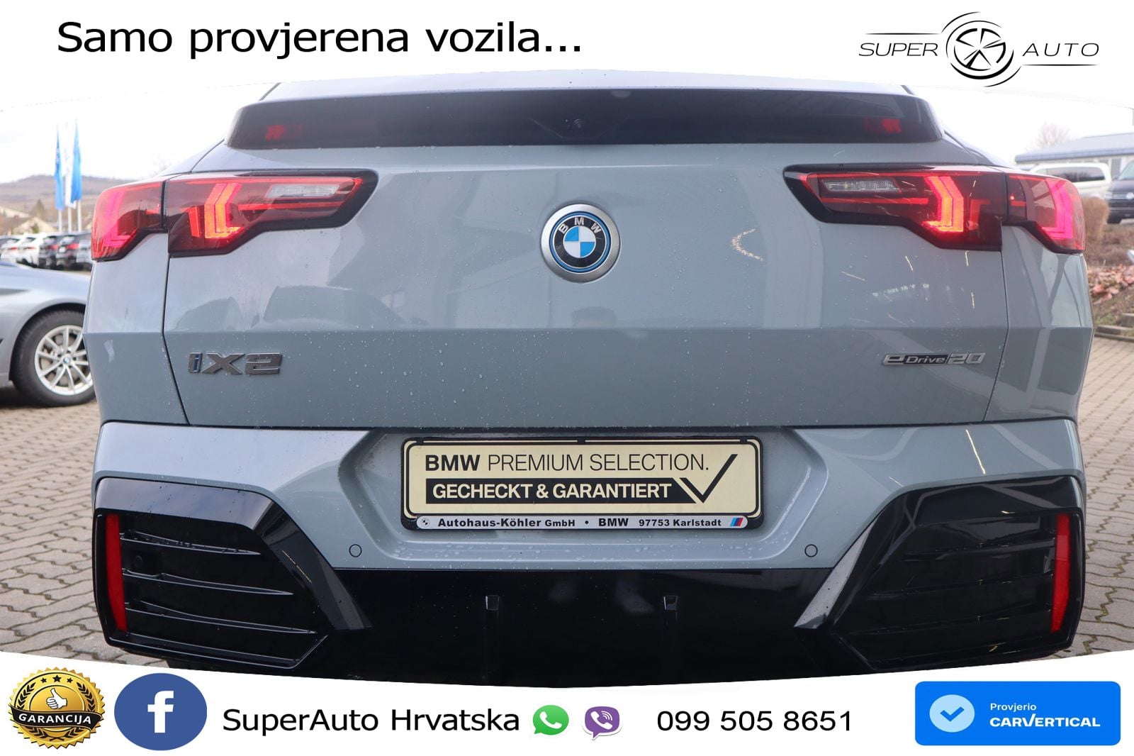 BMW iX2 66.5 kWh (204 KS) eDrive20