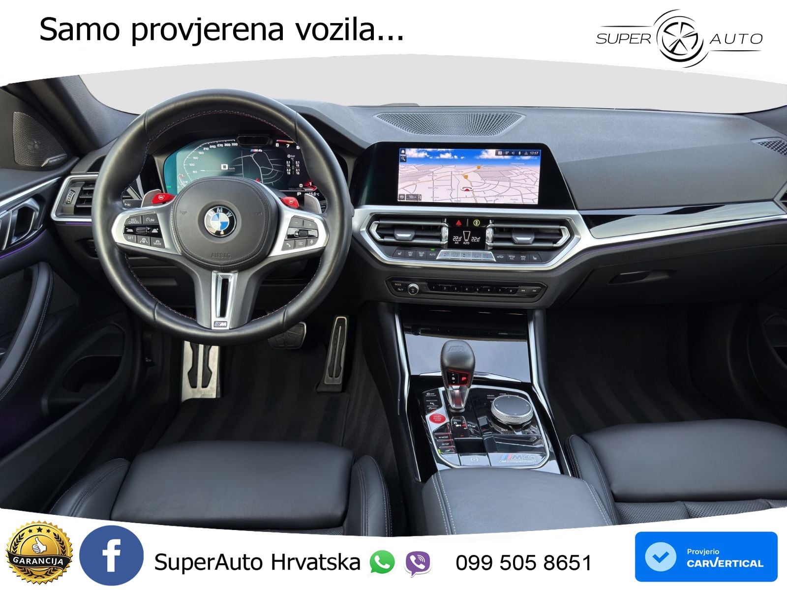 BMW M4 Competition 3.0 (510 KS) Steptronic LED+GR SJED+ACC