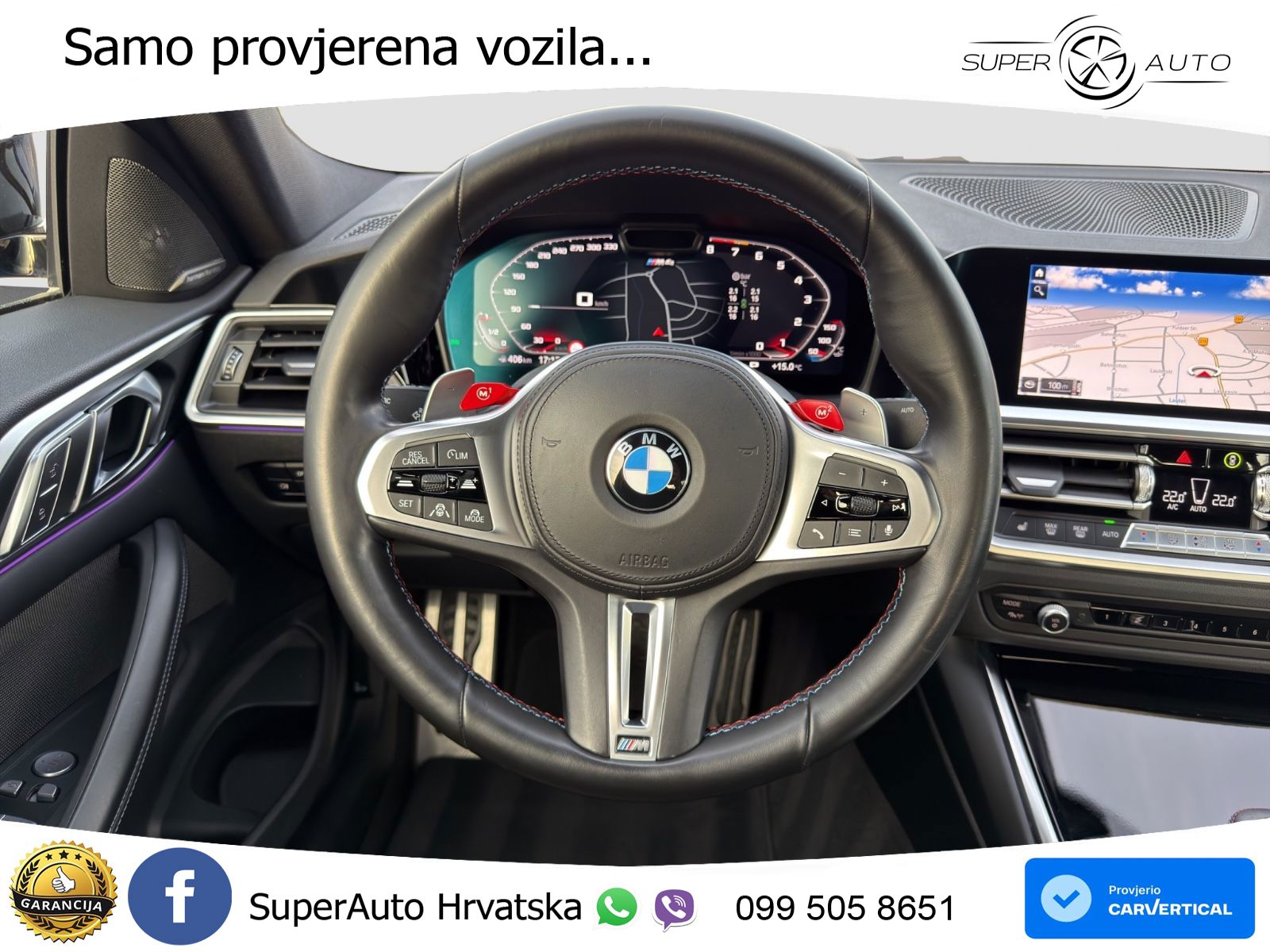BMW M4 Competition 3.0 (510 KS) Steptronic LED+GR SJED+ACC