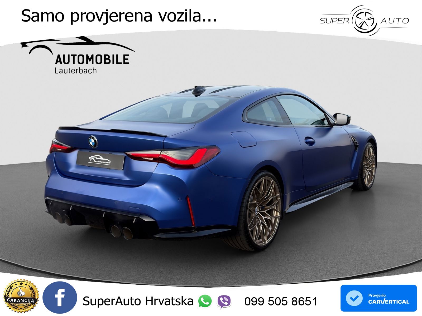 BMW M4 Competition 3.0 (510 KS) Steptronic LED+GR SJED+ACC