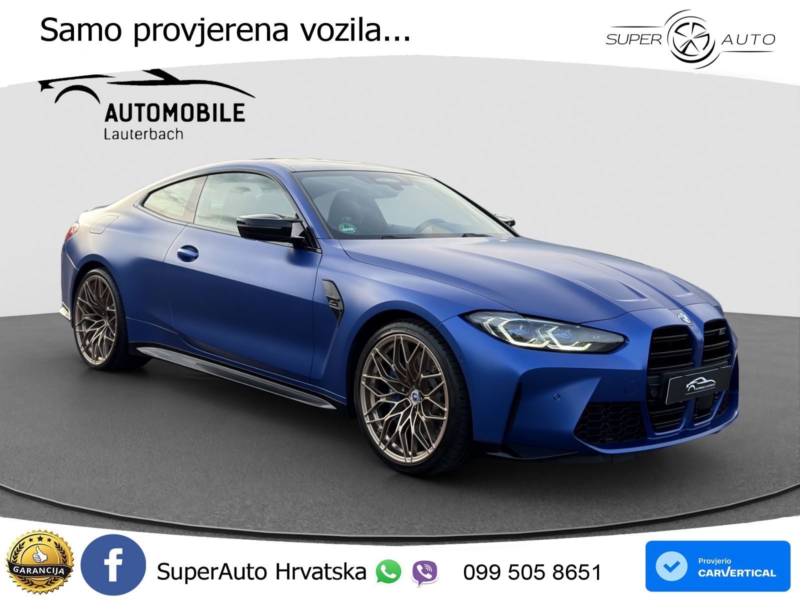 BMW M4 Competition 3.0 (510 KS) Steptronic LED+GR SJED+ACC