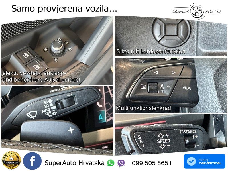 Audi A3 45 TFSIe (245 KS) S tronic S line LED+GR SJED+ACC