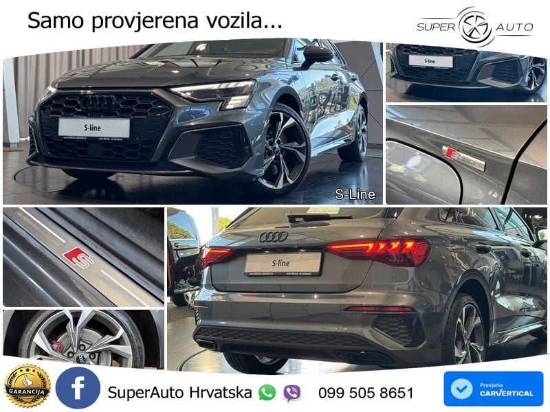 Audi A3 45 TFSIe (245 KS) S tronic S line LED+GR SJED+ACC