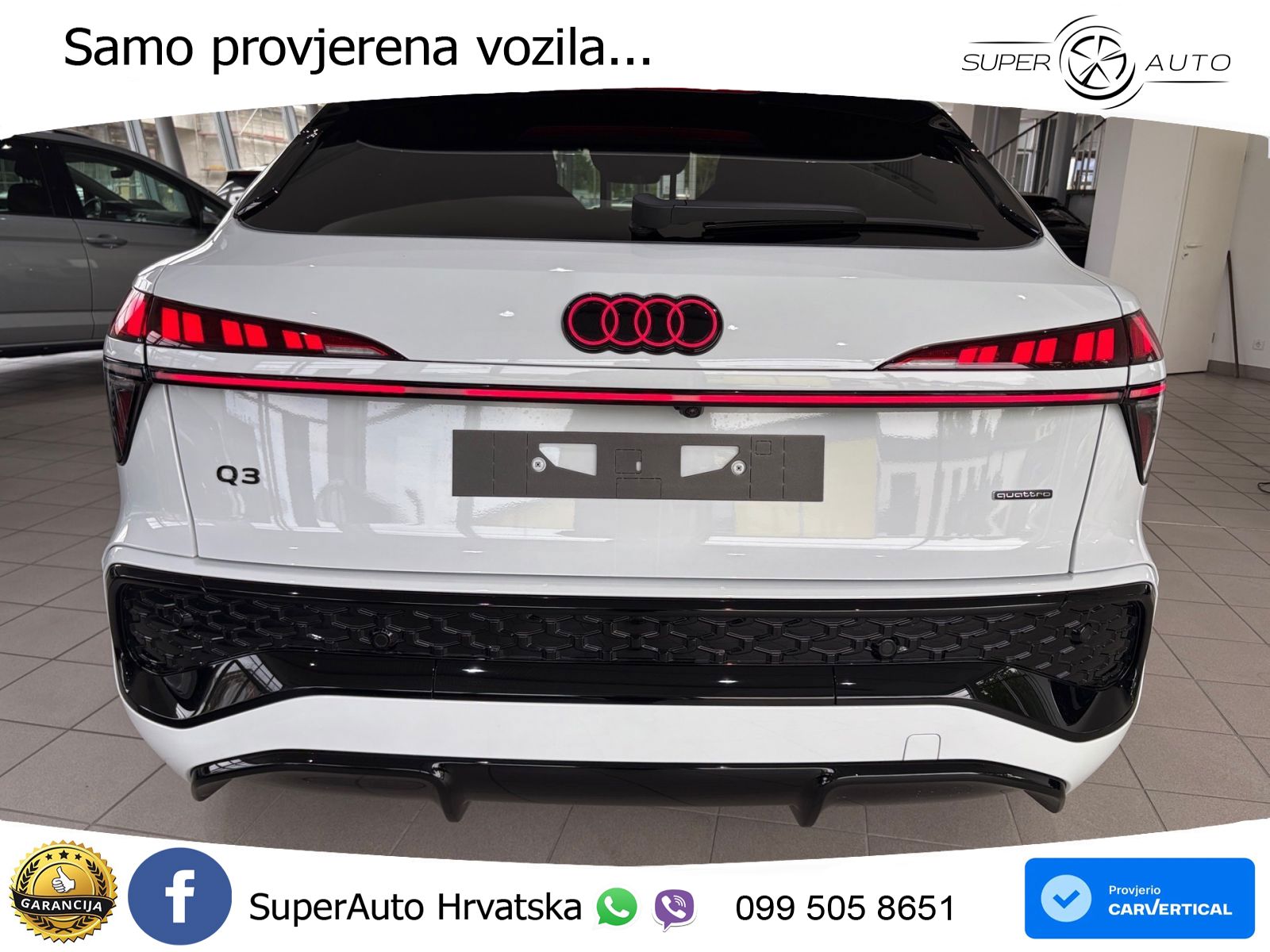 Audi Q3 III Sportback 2.0 TFSI (204 KS) quattro S tronic S line LED+GR SJED+ACC