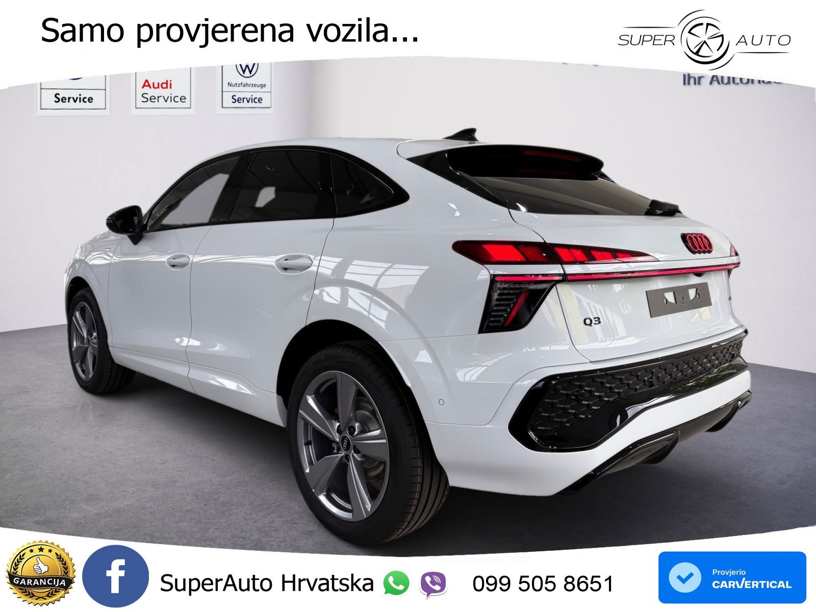 Audi Q3 III Sportback 2.0 TFSI (204 KS) quattro S tronic S line LED+GR SJED+ACC