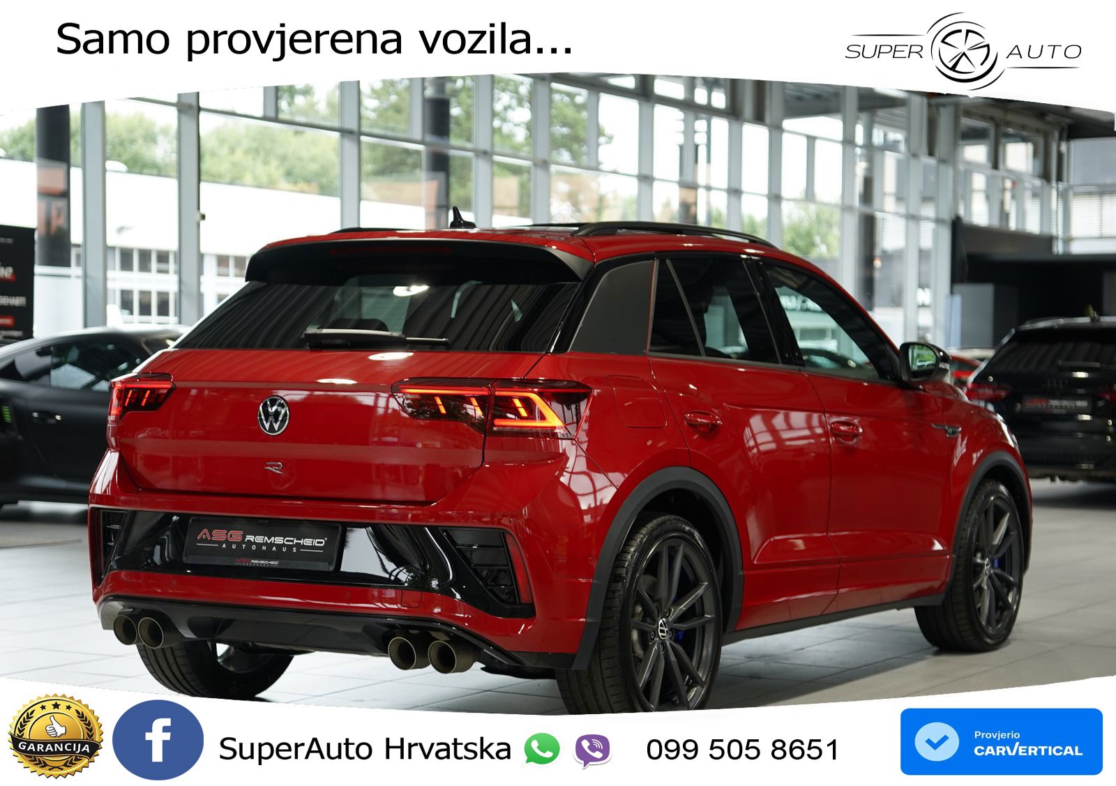 Volkswagen T-Roc I R 2.0 TSI (300 KS) OPF 4M DSG MATRIX+GR SJED+KAM