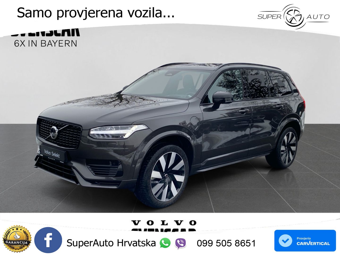 Volvo XC90 2.0 T8 AWD Automatic ACC+HEAD+4xGR SJED+360+PANO