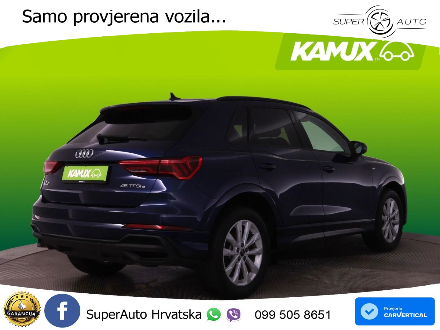 Audi Q3 45 TFSIe (245 KS) S tronic S line LED+GR SJED+ACC