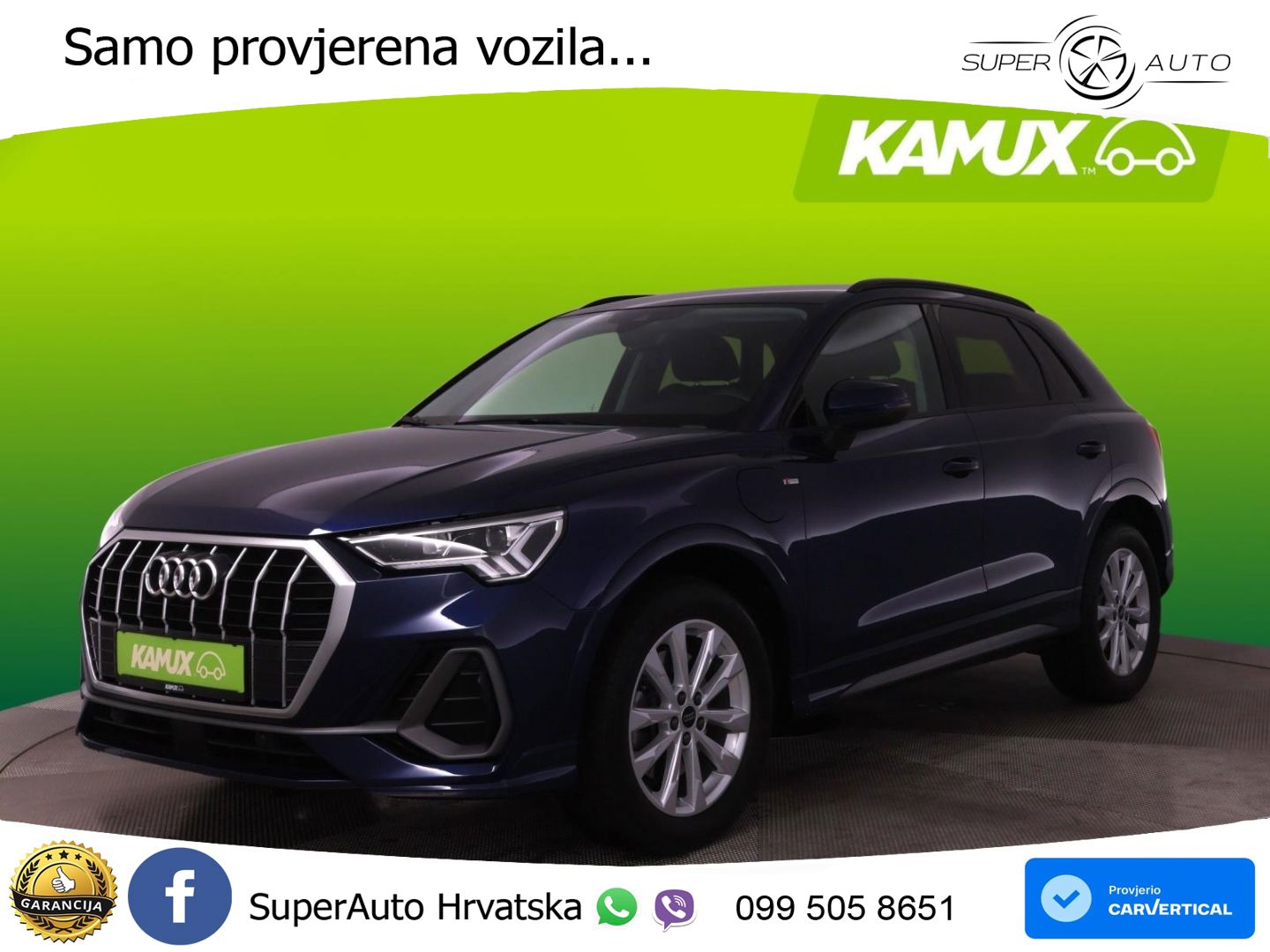 Audi Q3 45 TFSIe (245 KS) S tronic S line LED+GR SJED+ACC