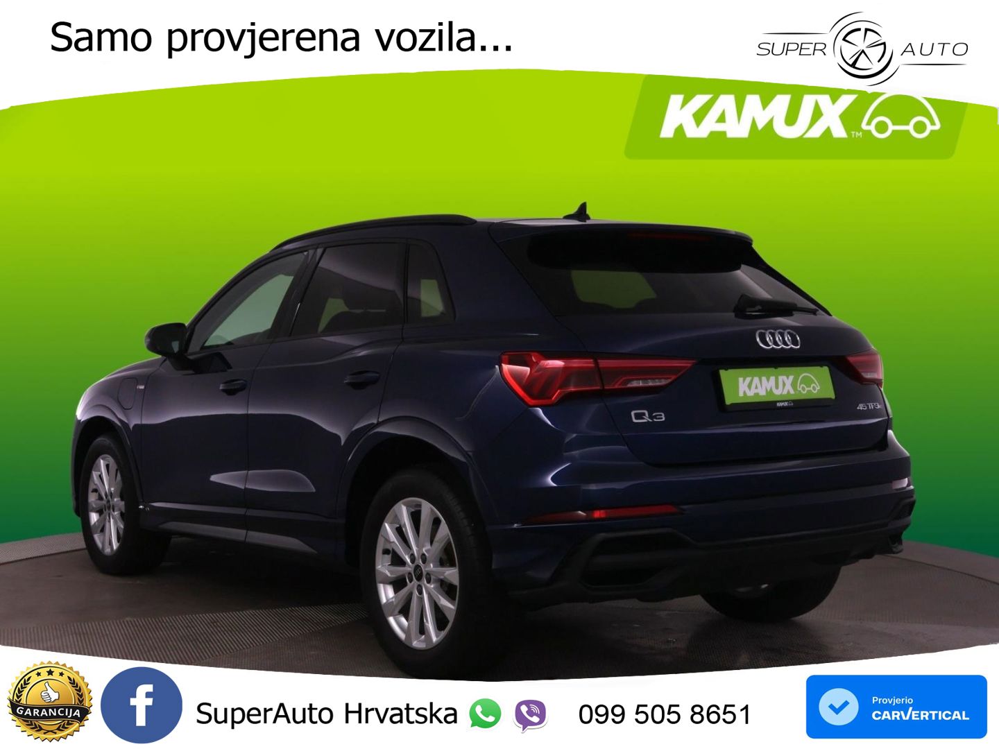 Audi Q3 45 TFSIe (245 KS) S tronic S line LED+GR SJED+ACC