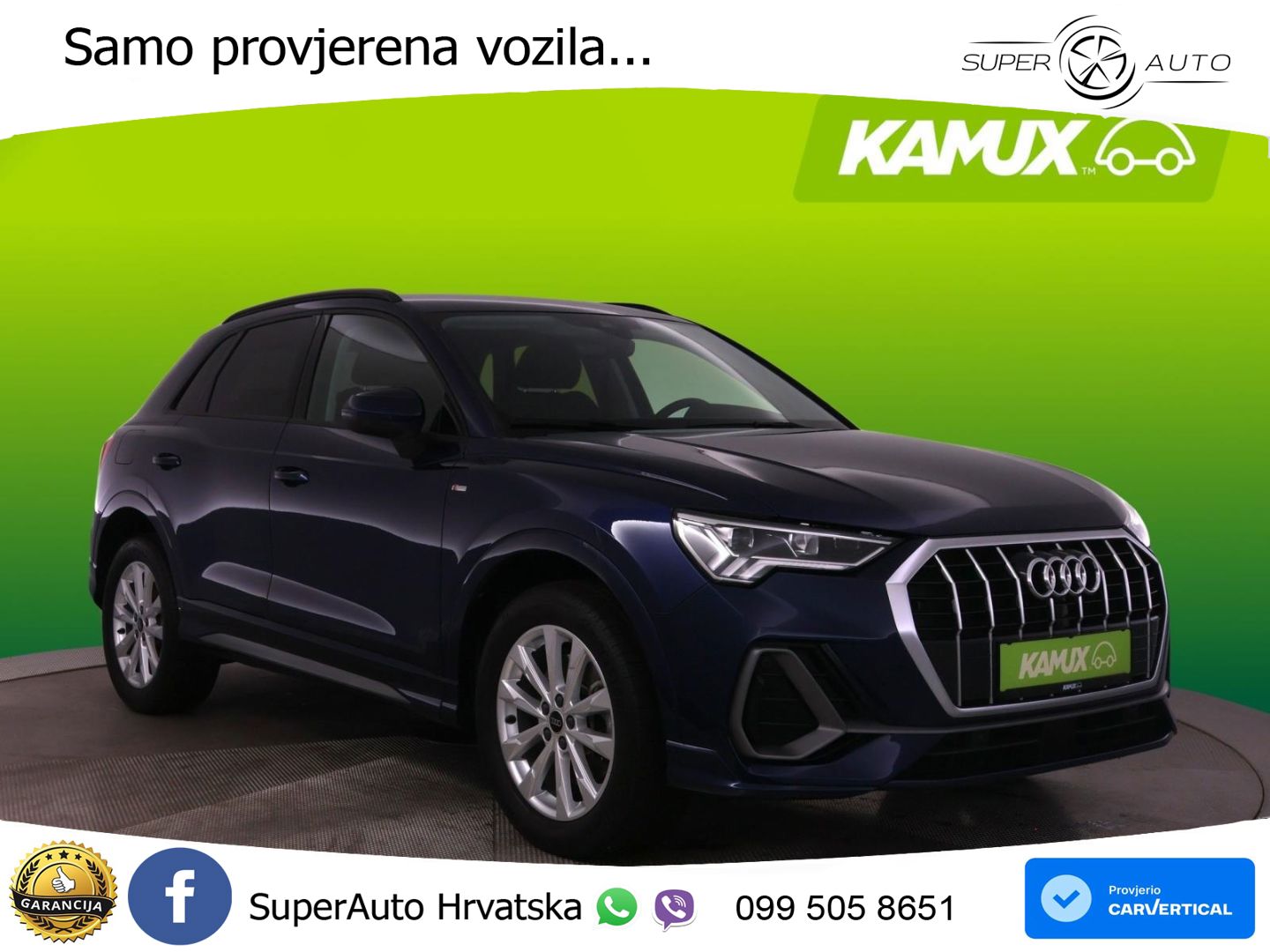 Audi Q3 45 TFSIe (245 KS) S tronic S line LED+GR SJED+ACC