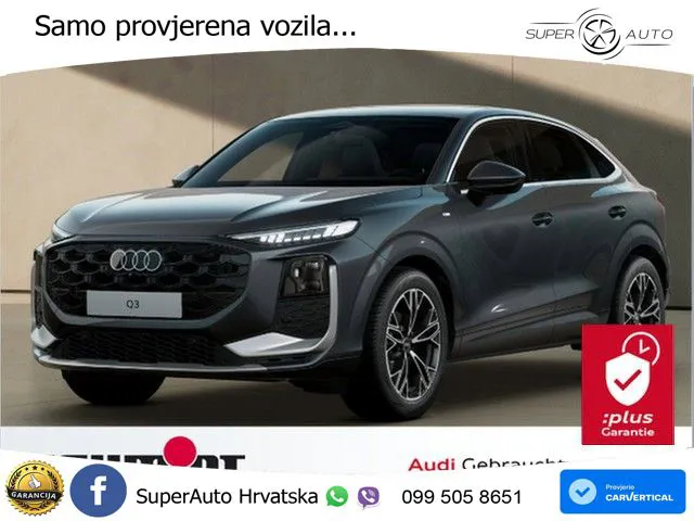 Audi Q3 Sportback 1.5 TFSI (150 KS) S tronic S line LED+GR SJED+ACC