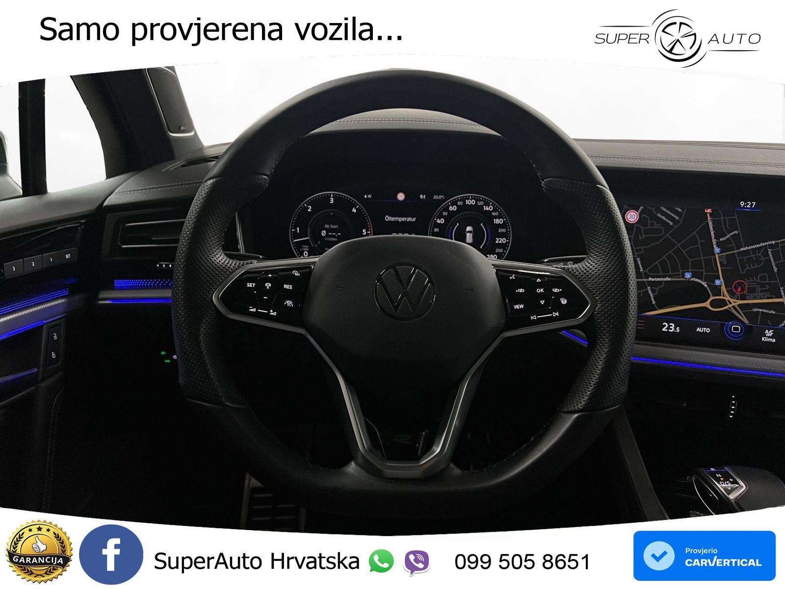 Volkswagen Touareg 3.0 V6 TDI (286 KS) 4MOTION Tiptronic R-Line ZRAČNI+ACC+GR SJED+KAM+PANO