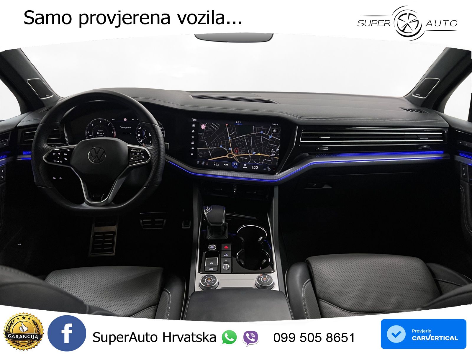 Volkswagen Touareg 3.0 V6 TDI (286 KS) 4MOTION Tiptronic R-Line ZRAČNI+ACC+GR SJED+KAM+PANO