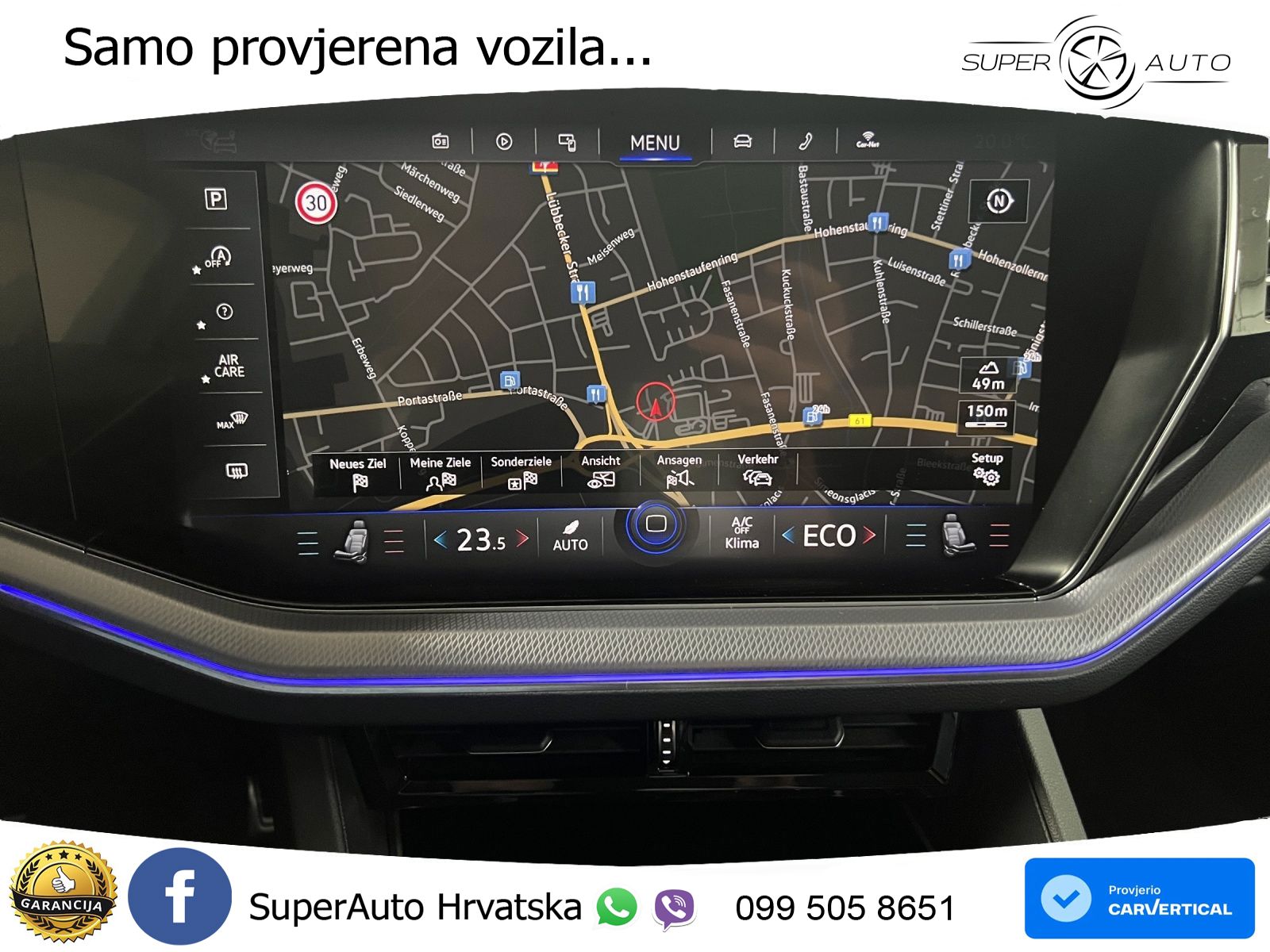 Volkswagen Touareg 3.0 V6 TDI (286 KS) 4MOTION Tiptronic R-Line ZRAČNI+ACC+GR SJED+KAM+PANO
