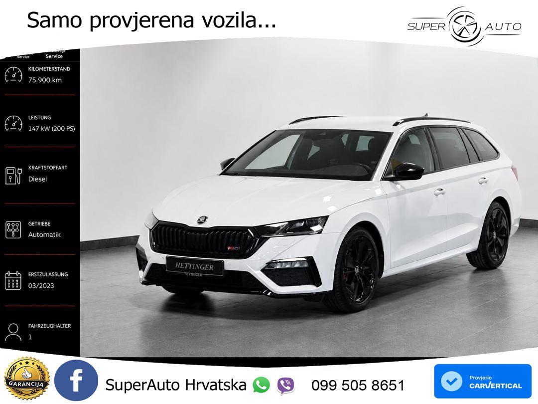 Škoda Octavia Combi RS 2.0 TDI (200 KS) DSG