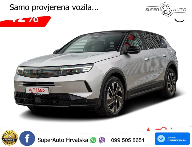 Opel Grandland 1.2 Turbo (145 KS) Hybrid eDCT Ultimate LED+GR SJED+ACC