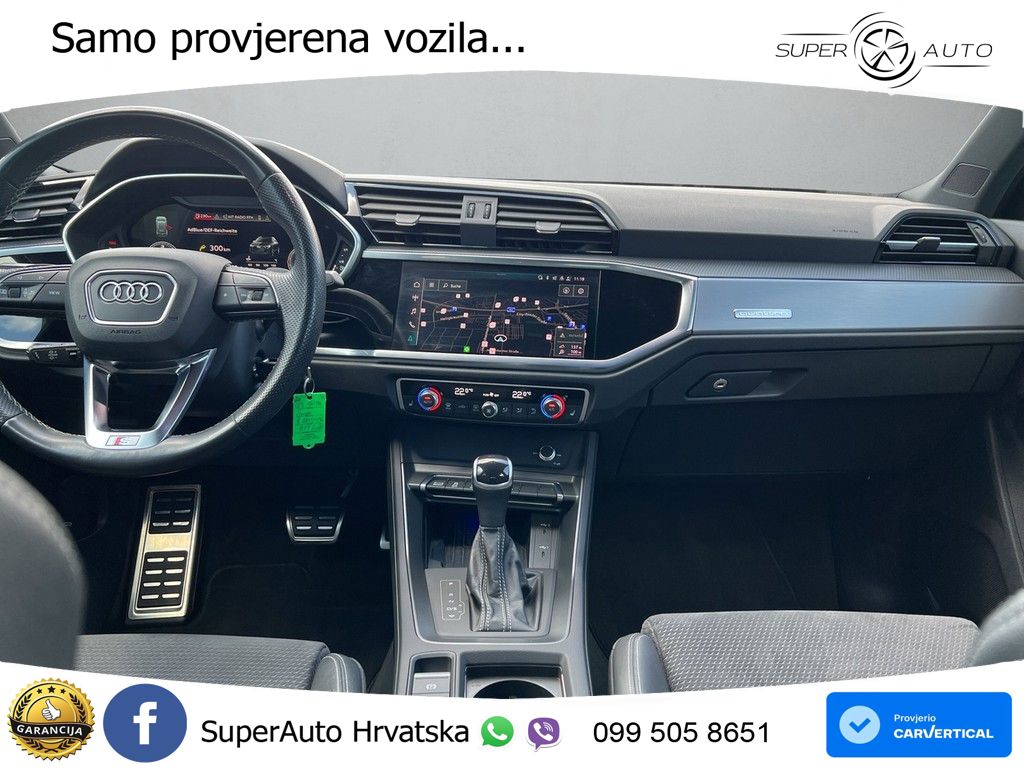 Audi Q3 40 TDI (200 KS) quattro S tronic S line LED+GR SJED+ACC