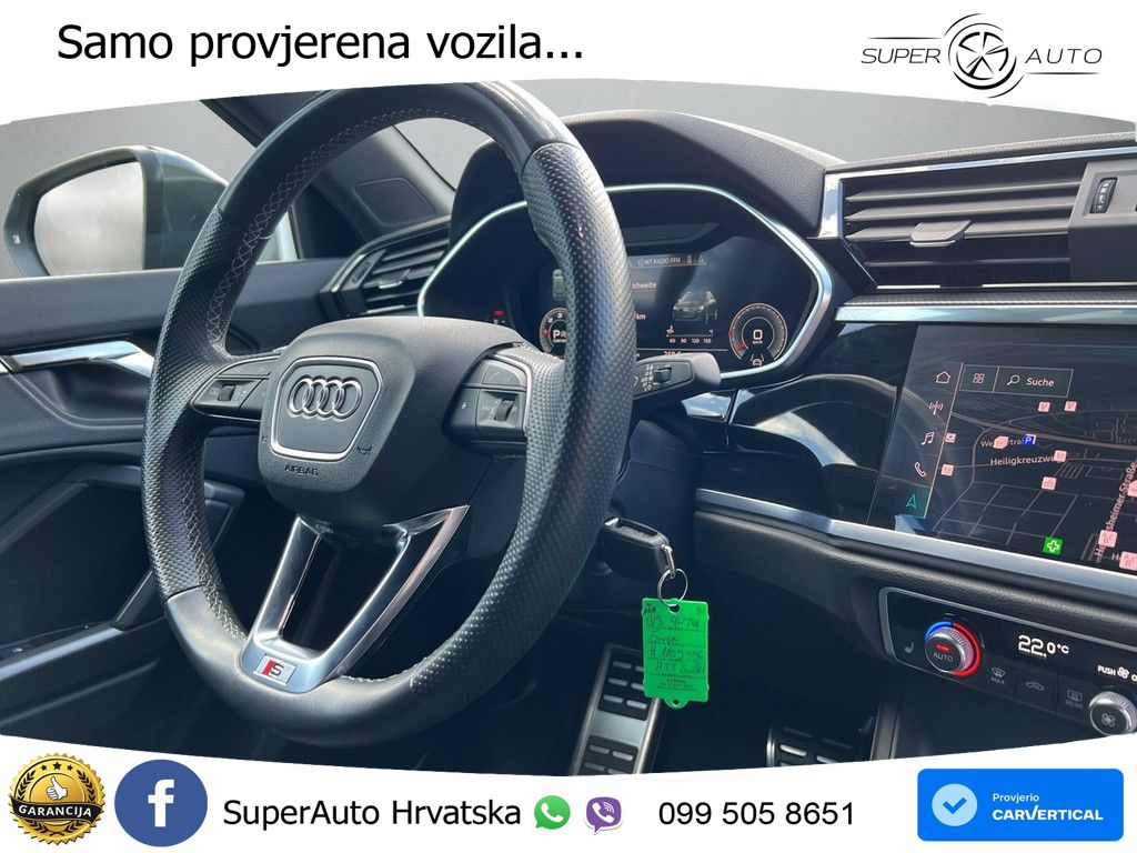 Audi Q3 40 TDI (200 KS) quattro S tronic S line LED+GR SJED+ACC
