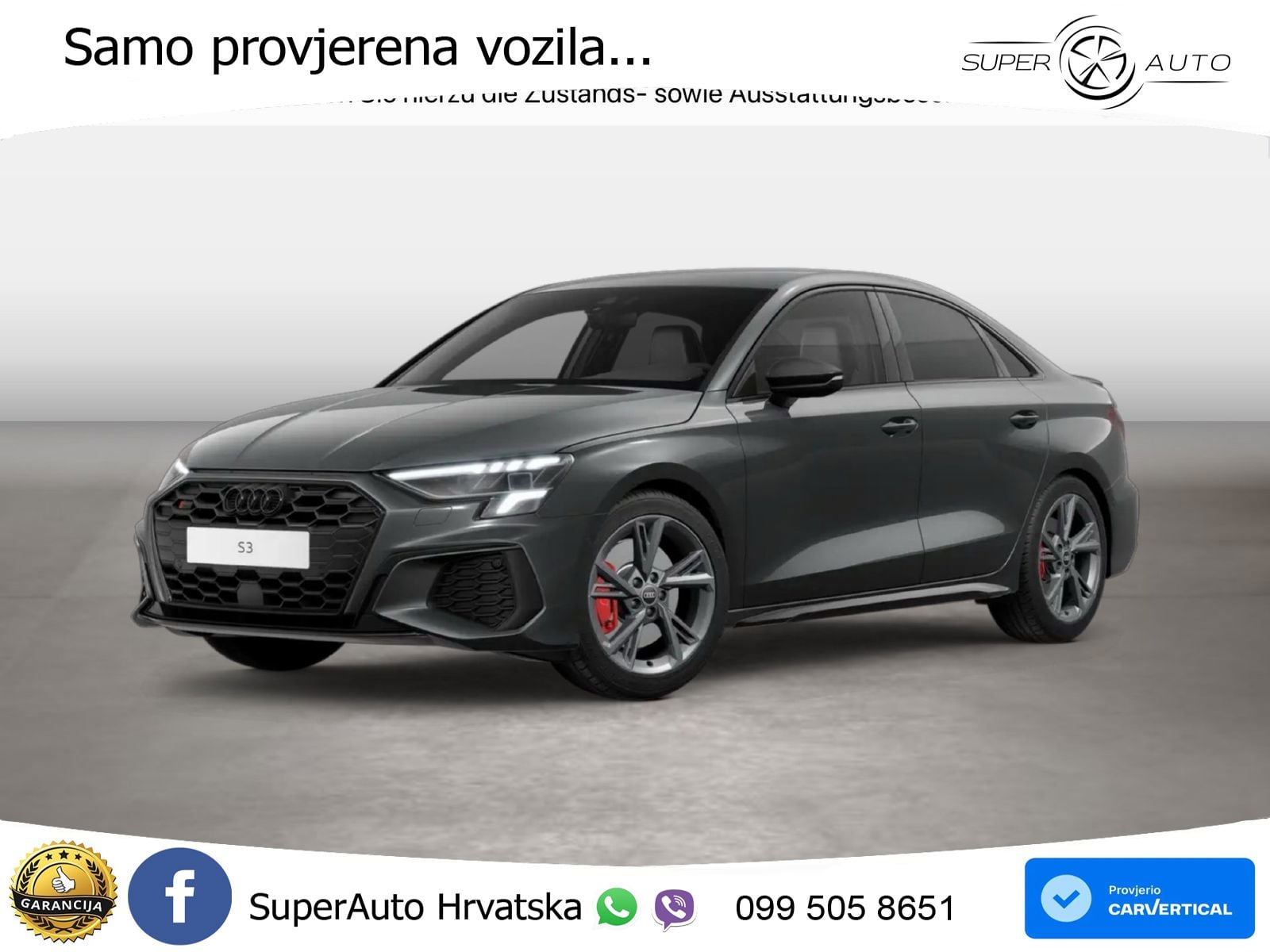 Audi S3 Limuzina 2.0 TFSI (310 KS) quattro S tronic