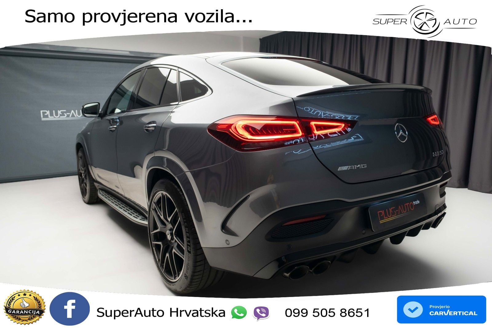 Mercedes AMG GLE Coupe 53 (435 KS) EQ Boost 4MATIC+ AMG SPEEDSHIFT TCT 9G ACC+HEAD+GR SJED+360+PANO