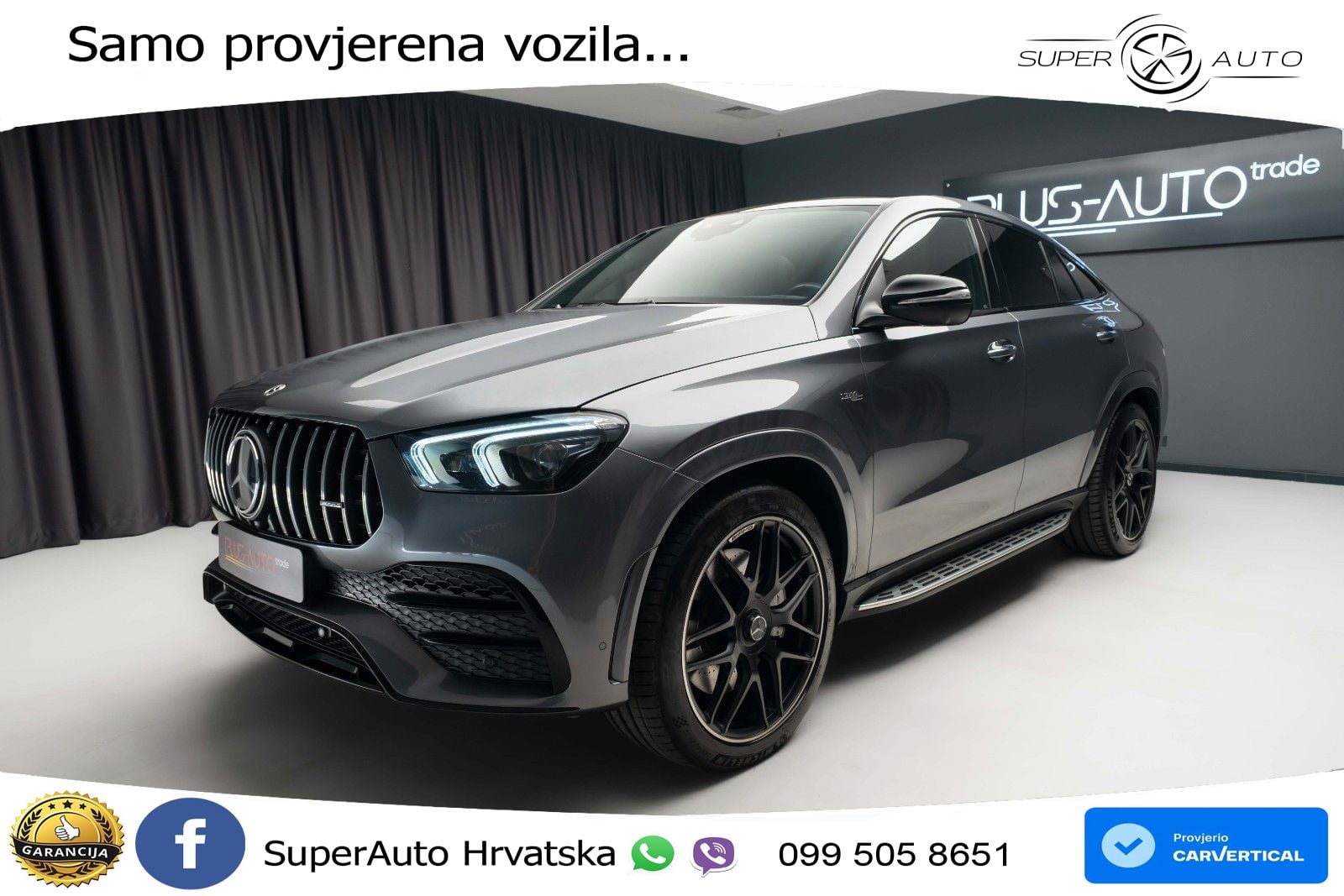 Mercedes AMG GLE Coupe 53 (435 KS) EQ Boost 4MATIC+ AMG SPEEDSHIFT TCT 9G ACC+HEAD+GR SJED+360+PANO