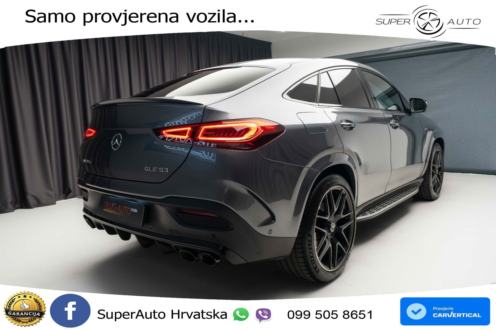 Mercedes AMG GLE Coupe 53 (435 KS) EQ Boost 4MATIC+ AMG SPEEDSHIFT TCT 9G ACC+HEAD+GR SJED+360+PANO