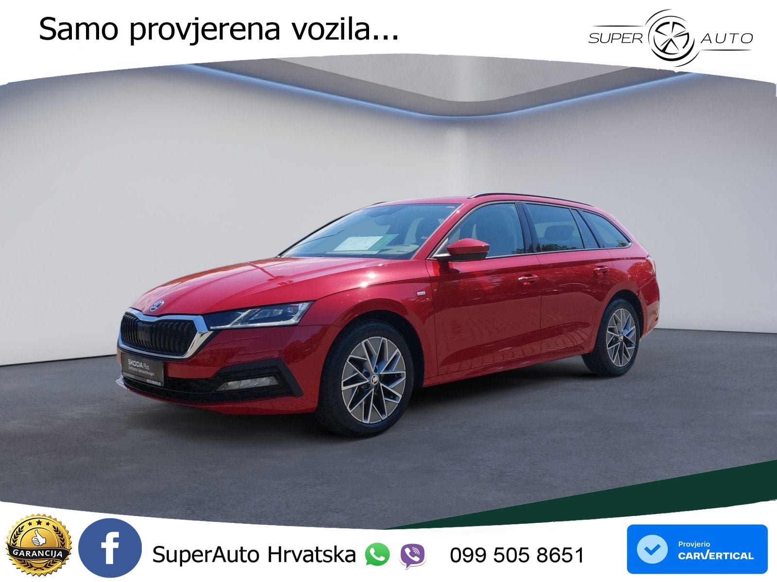 Škoda Octavia Combi 2.0 TDI (150 KS) DSG LED+GR SJED+ACC