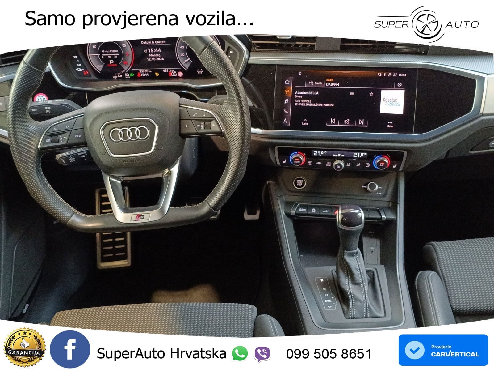 Audi Q3 45 TFSIe (245 KS) S tronic 2x S line LED+GR SJED+ACC