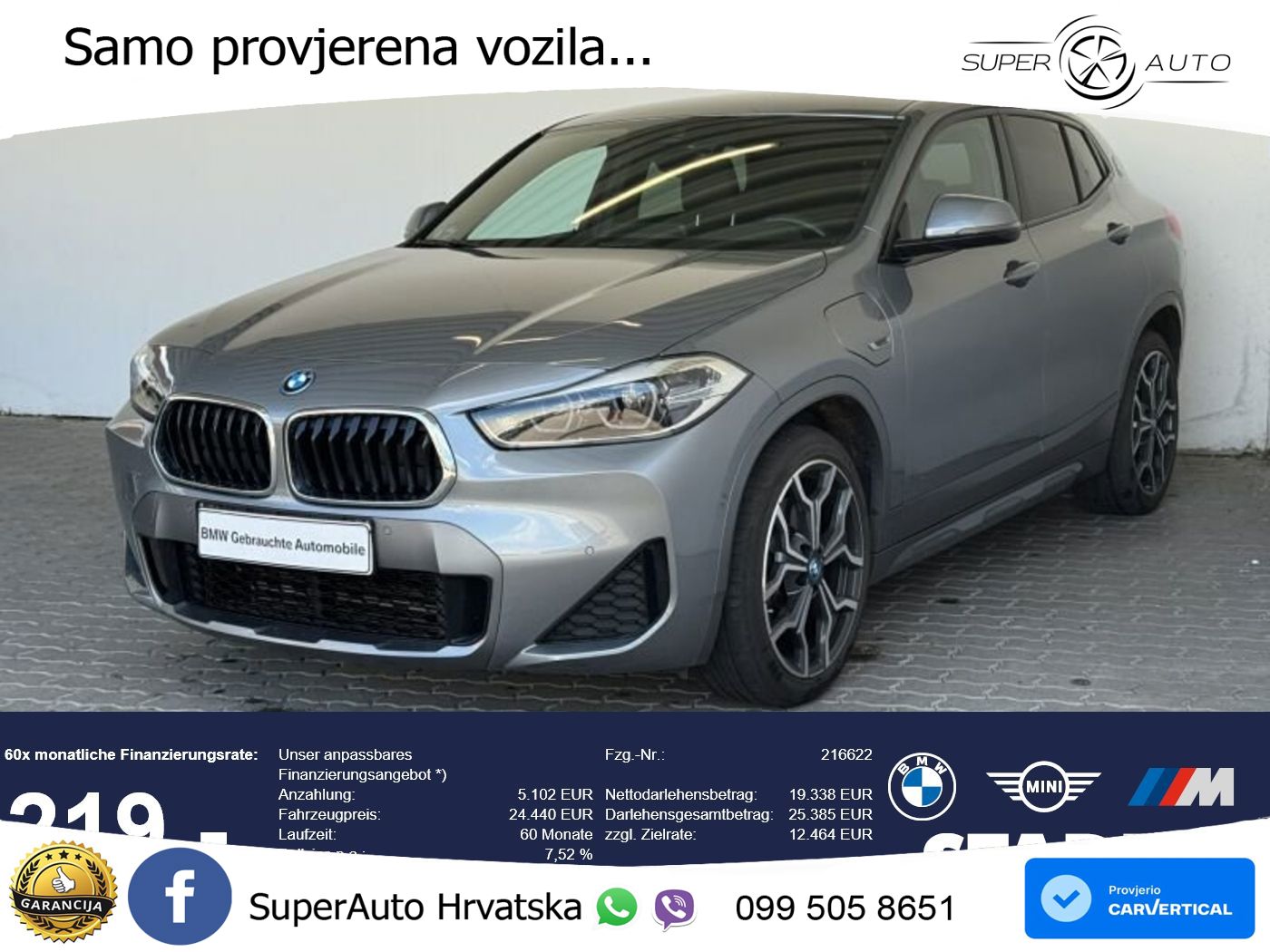 BMW X2 xDrive25e Steptronic M Sport LED+GR SJED+ACC
