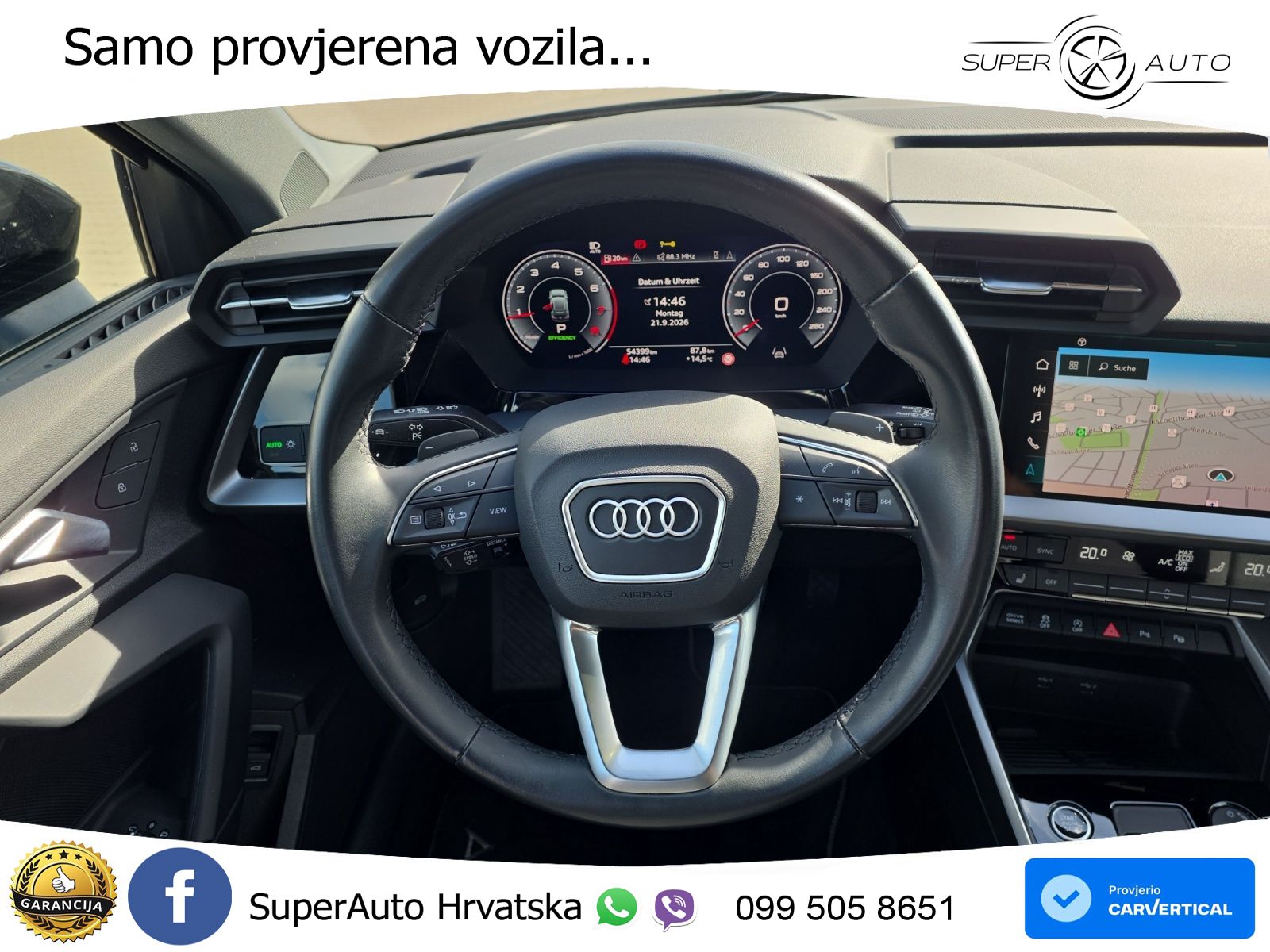 Audi A3 40 TFSI (190 KS) quattro S tronic advanced LED+GR SJED+ACC