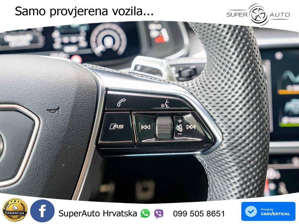 Audi RS7 4.0 TFSI V8 (600 KS) quattro tiptronic ZRAČNI+ACC+GR SJED+KAM+PANO