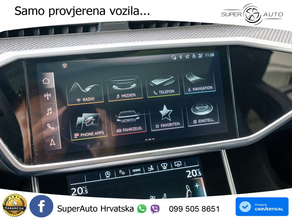 Audi RS7 4.0 TFSI V8 (600 KS) quattro tiptronic ZRAČNI+ACC+GR SJED+KAM+PANO