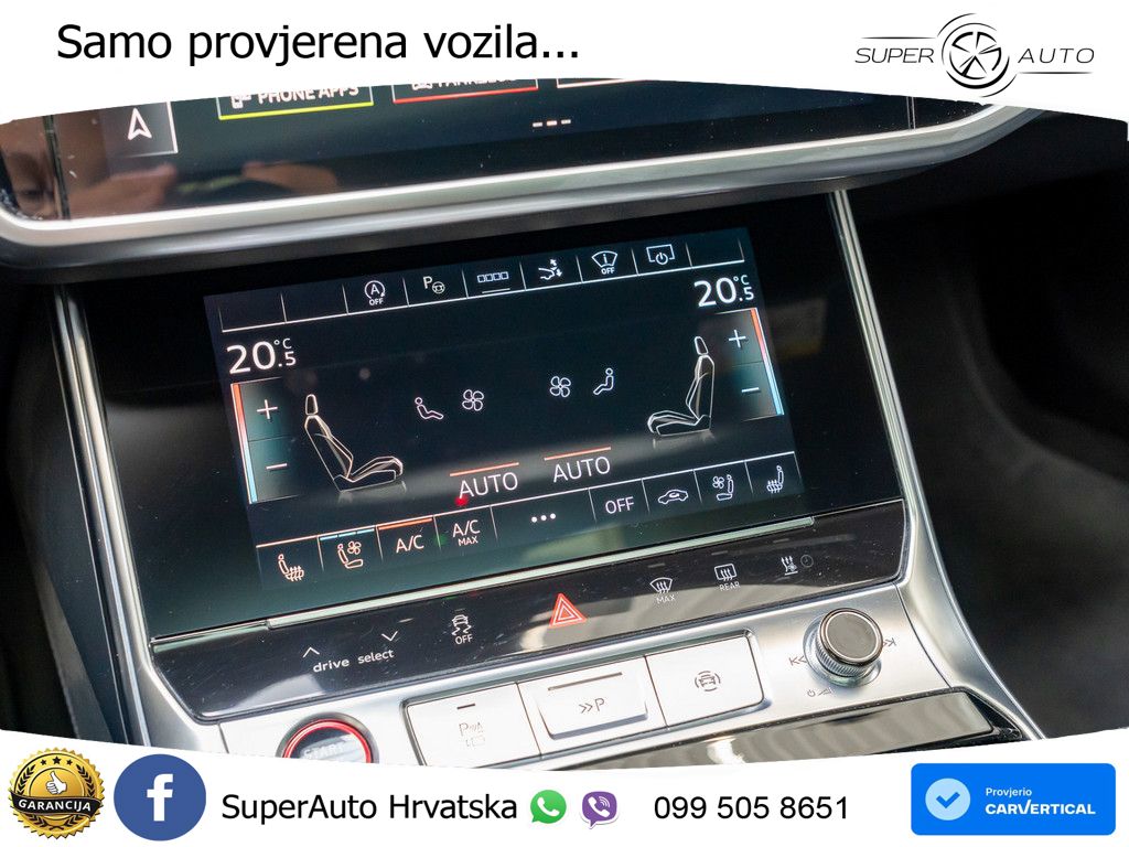 Audi RS7 4.0 TFSI V8 (600 KS) quattro tiptronic ZRAČNI+ACC+GR SJED+KAM+PANO