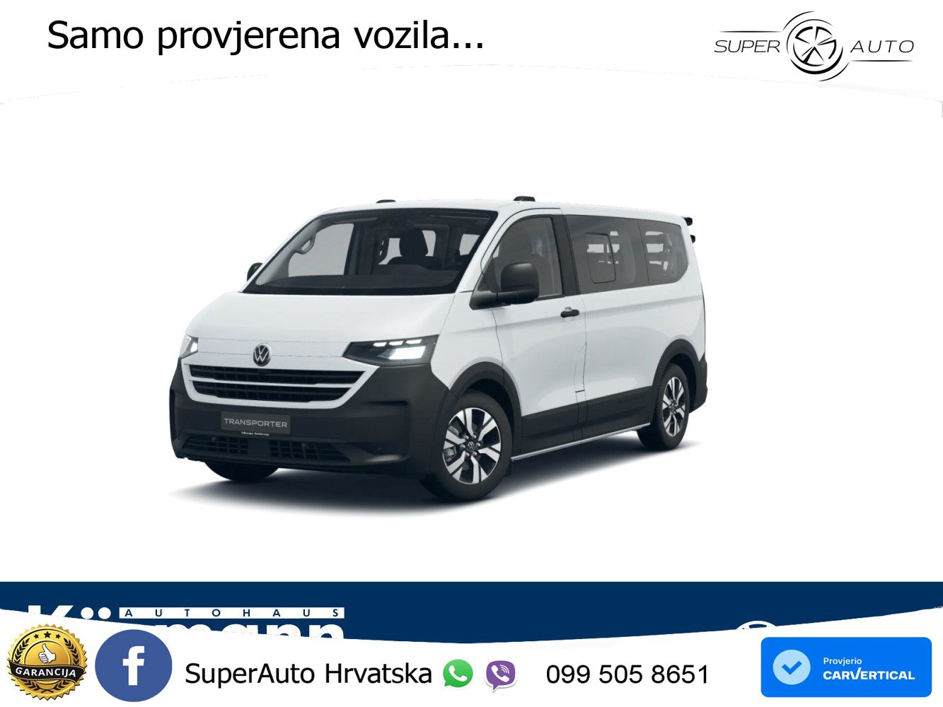 Volkswagen T7 e-Transporter Kombi KR Pan Americana AHK NAV 218 KS