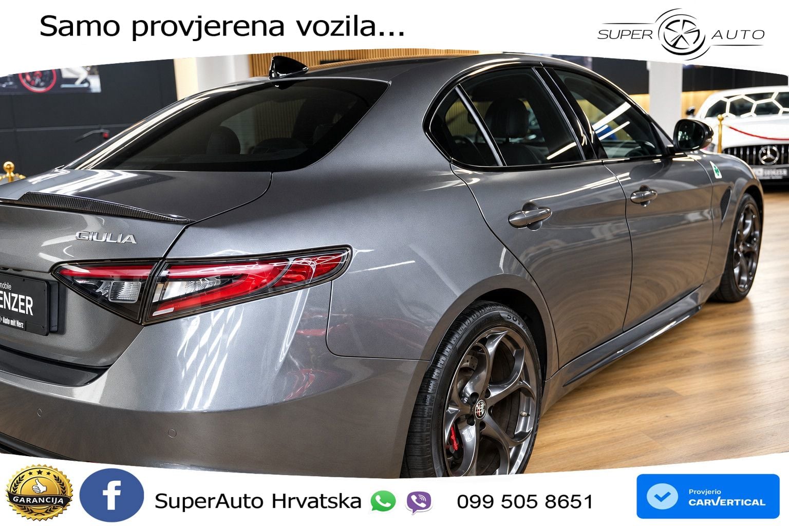 Alfa Romeo Giulia Quadrifoglio 2.9 V6 Bi-Turbo (520 KS) Automatic MATRIX+GR SJED+KAM