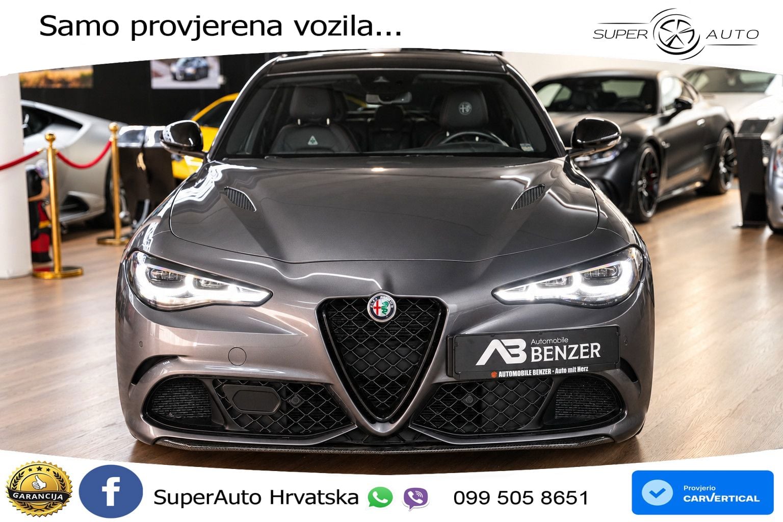 Alfa Romeo Giulia Quadrifoglio 2.9 V6 Bi-Turbo (520 KS) Automatic MATRIX+GR SJED+KAM