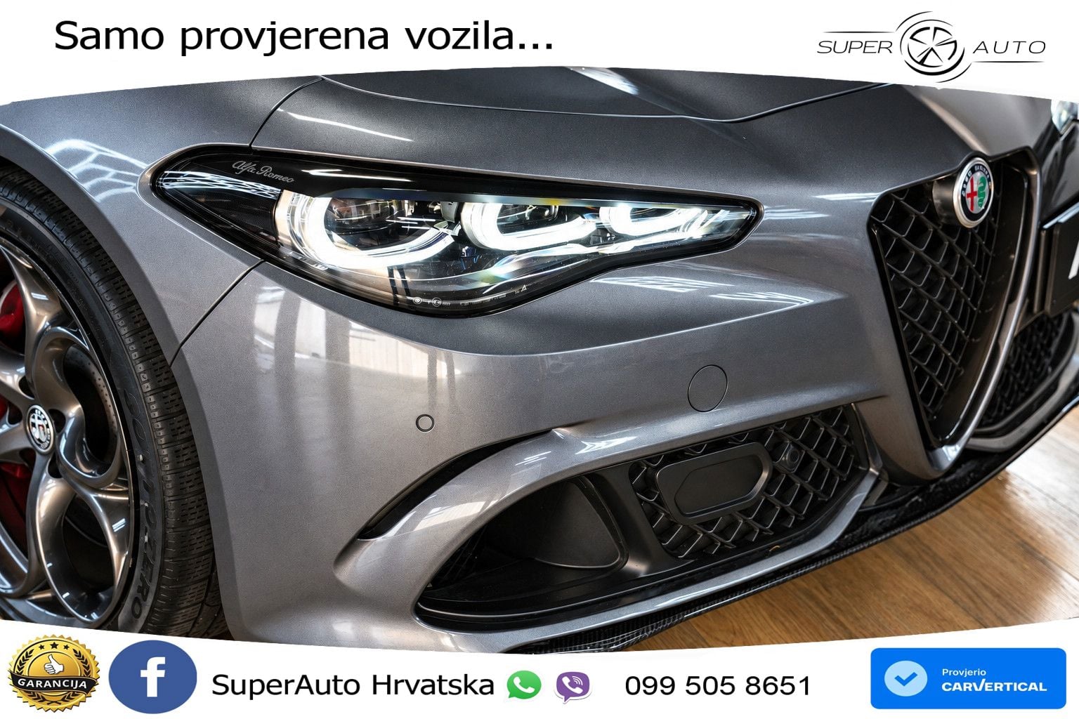 Alfa Romeo Giulia Quadrifoglio 2.9 V6 Bi-Turbo (520 KS) Automatic MATRIX+GR SJED+KAM