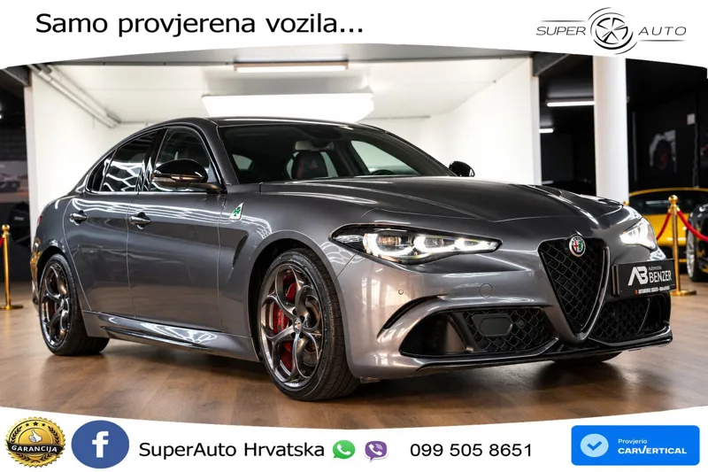 Alfa Romeo Giulia Quadrifoglio 2.9 V6 Bi-Turbo (520 KS) Automatic MATRIX+GR SJED+KAM