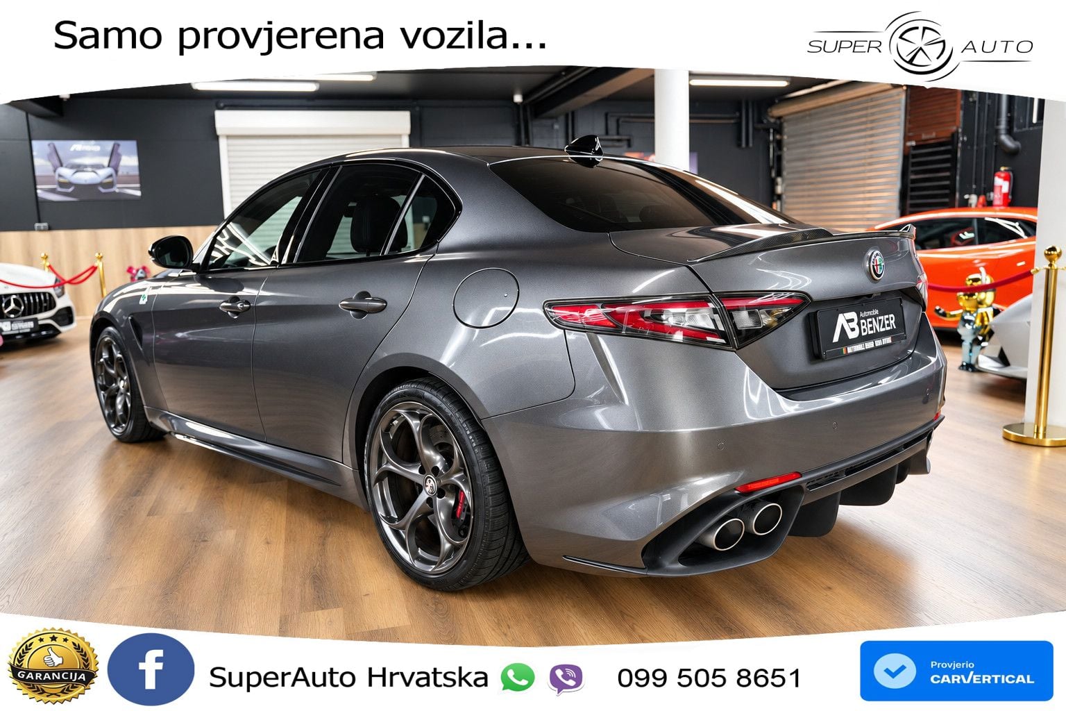 Alfa Romeo Giulia Quadrifoglio 2.9 V6 Bi-Turbo (520 KS) Automatic MATRIX+GR SJED+KAM