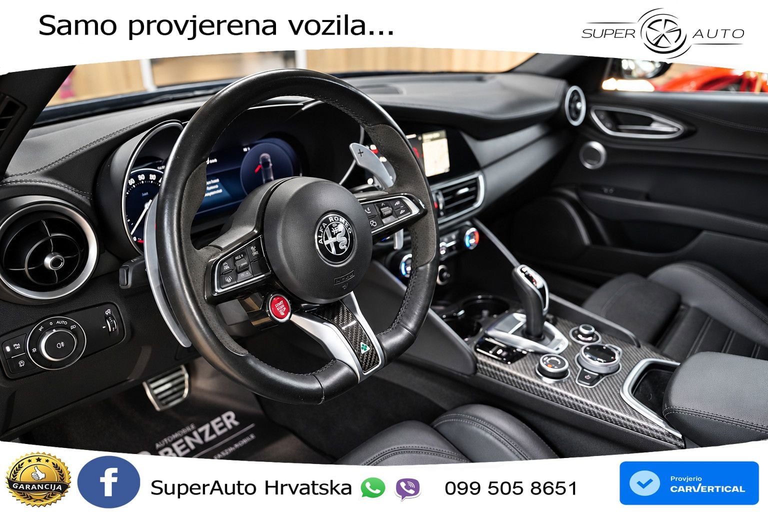 Alfa Romeo Giulia Quadrifoglio 2.9 V6 Bi-Turbo (520 KS) Automatic MATRIX+GR SJED+KAM
