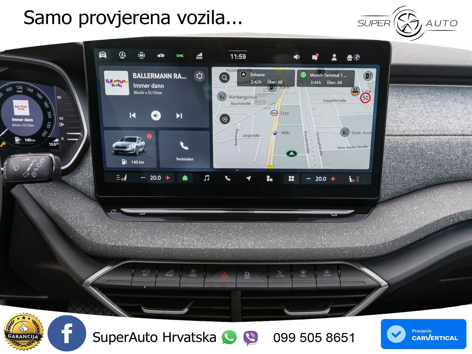 Škoda Octavia Combi 2.0 TDI (150 KS) DSG LED+GR SJED+ACC