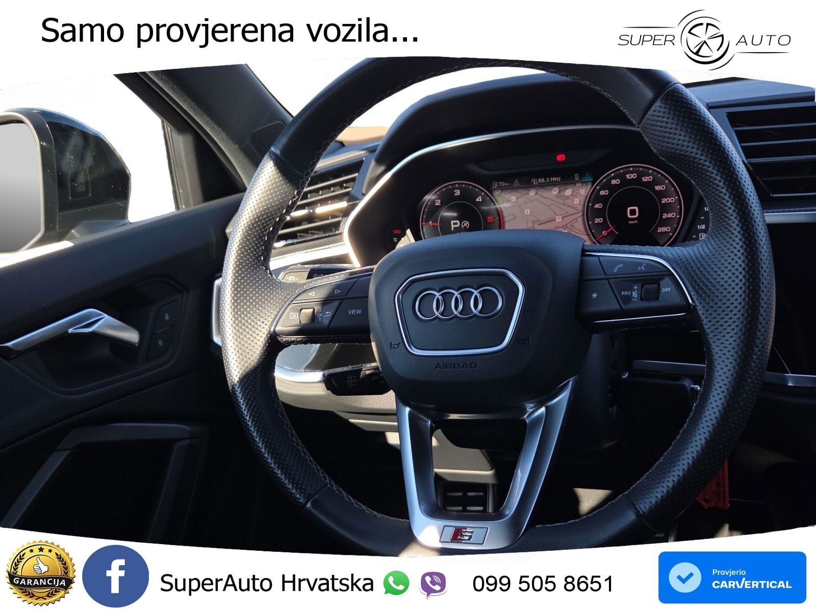 Audi Q3 Sportback 40 TDI (200 KS) quattro S tronic S line LED+GR SJED+ACC