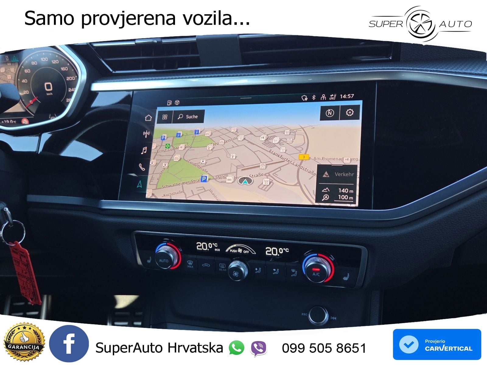 Audi Q3 Sportback 40 TDI (200 KS) quattro S tronic S line LED+GR SJED+ACC