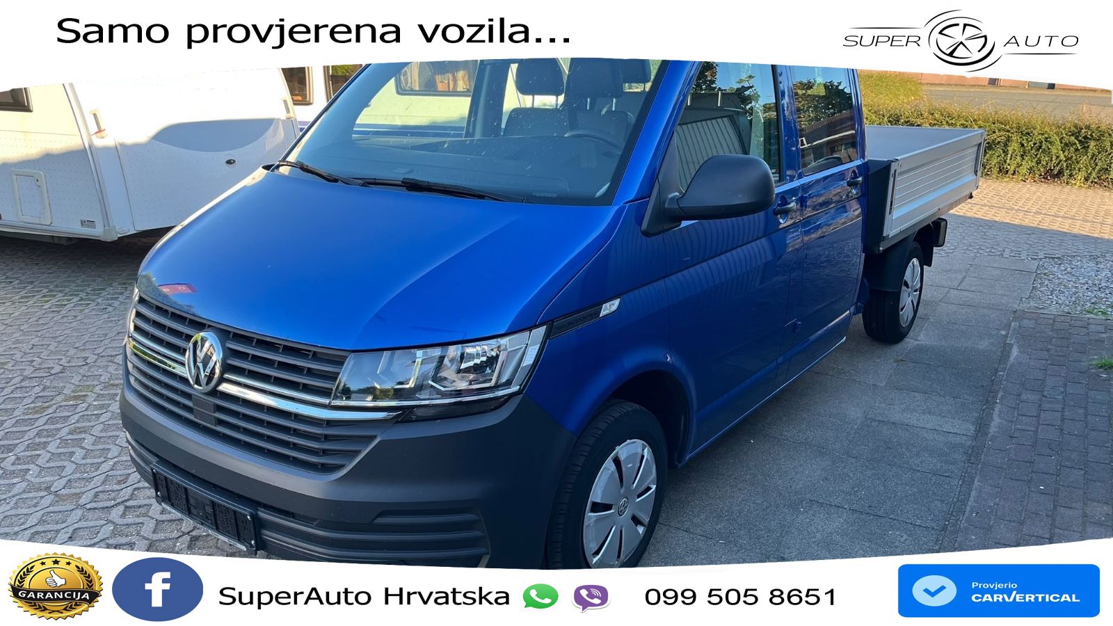Volkswagen T6.1 Transporter Pritsche FWD lang Doppelkabine 90 KS