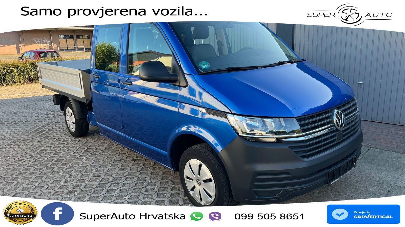 Volkswagen T6.1 Transporter Pritsche FWD lang Doppelkabine 90 KS