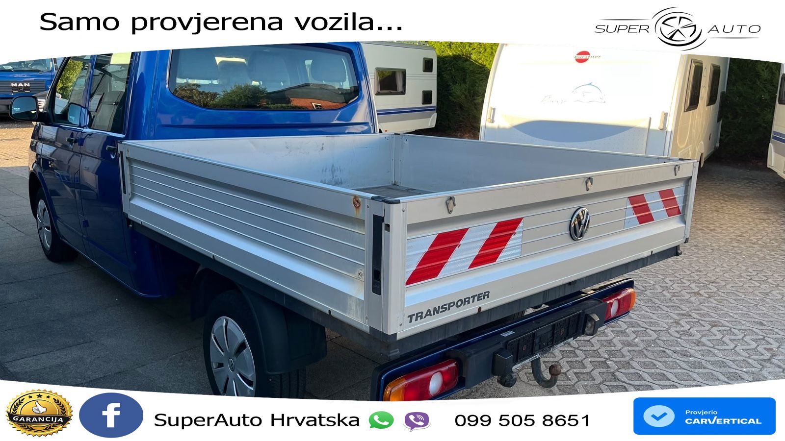 Volkswagen T6.1 Transporter Pritsche FWD lang Doppelkabine 90 KS